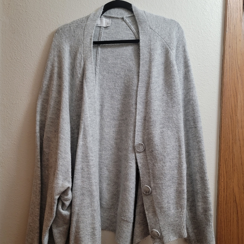 ASOS Curve Grey Button Down Cardigan sz 24